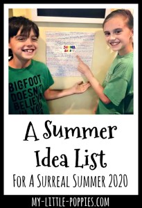 A Summer Idea List for A Surreal Summer 2020 | My Little Poppies