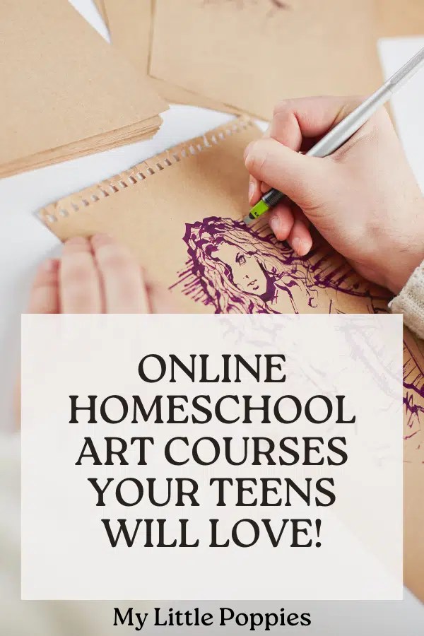 Online Homeschool Art Courses Your Teens Will Love! | My Little Poppies