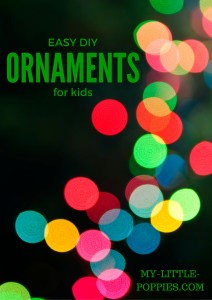 Easy DIY Ornaments for Kids
