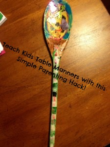 DIY: Talking Spoon (Teaching Children Table Manners)