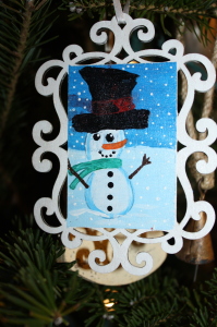 This is an ornament that I made this year!