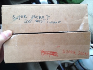 A mystery box from art class!