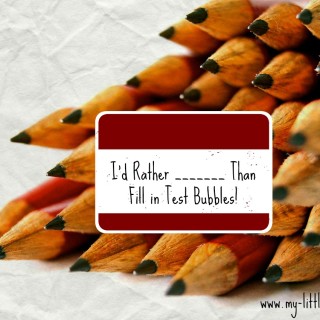 I’d Rather _________ Than Fill in Test Bubbles! ‪#‎lesstests‬