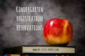 kindergarten registration reservations