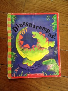 Shakre, shake, shudder... near the sludgy old swamp. Everybody's doing the dinosaur romp.