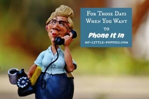 For Those Days When You Want to Phone It In