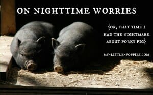 On Nighttime Worries {Or, That Time I Had the Nightmare about Porky Pig}