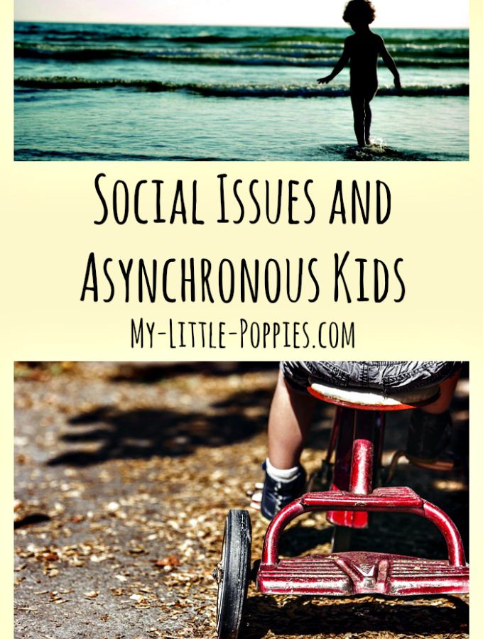 Gifted, giftedness, asynchronous development, friendship, socialization, Social Issues and Asynchronous Kids pin