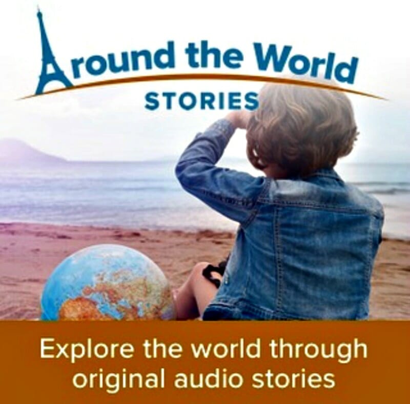 Around the World Stories button