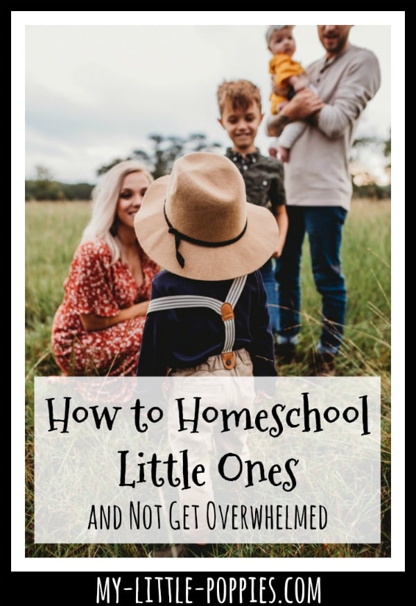 How to Homeschool Little Ones and Not Get Overwhelmed | My Little Poppies